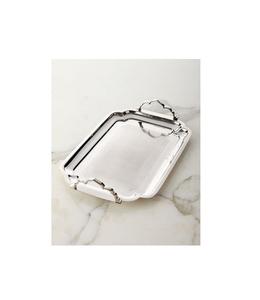 Plateau de service en métal avec motifs floraux fabriqués à la main pour les événements de luxe hôtels haut de gamme et expériences culinaires haut de gamme - Product Image 6