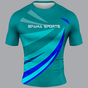 High Quality Men BJJ <b>MMA</b> <b>Rash</b> <b>Guard</b> Shorts Set Designed for Training Compression Fit Quick Dry Anti-UV Breathable Fabric - Product Image 2