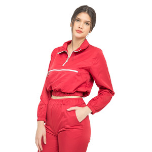 Survêtement pour femmes à capuche coupe-vent imprimé uni Logo personnalisé Séchage rapide Respirant Réversible Écologique Sport Course à pied 2 - Product Image 1