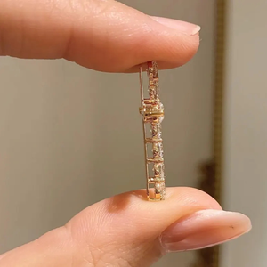 Elegante Colgante de Cruz con Diamante Cultivado en Laboratorio de 3 Quilates para Mujer, Claridad VS, Color EF, Chapado en Oro de 18K y Rodio, Certificado IGI, Fino - Product Image 5