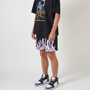 High Street hommes femmes décontracté maille Shorts personnalisé concepteur Sublimation imprimé haute qualité taille élastique cordon 100% coton - Product Image 4