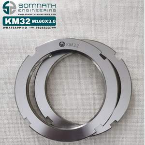 Tuercas de bloqueo KM32 de alta calidad M160X3.0 Tuerca de bloqueo de eje de rodamiento métrico de precisión para montaje seguro de acero inoxidable - Product Image 3