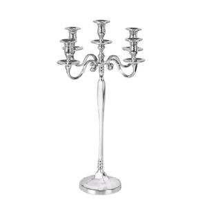 Luxury Wedding Floor Decorative Candelabra for <b>Candle</b> Decoration Aluminum Silver Plated <b>Tall</b> <b>Candle</b> <b>Holder</b> Handmade Candelabra - Product Image 1