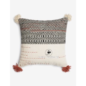 Housse de coussin tissée à la main en jacquard style bohème Fournisseur indien Housse de coussin décorative pour oreillers d'intérieur 100% coton - Product Image 3
