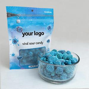 Bonbons Gélifiés Personnalisés en Gros Saveur Myrtille Halal Sans Gélatine – Fournisseur OEM en Vrac Direct Usine - Product Image 1