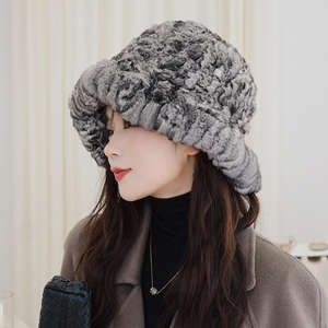 <b>Women</b> soft luxury fur <b>bucket</b> <b>hat</b> winter <b>hat</b> cozy plush warm stylish street fashion accessory trendy elegant casual headwear - Product Image 4