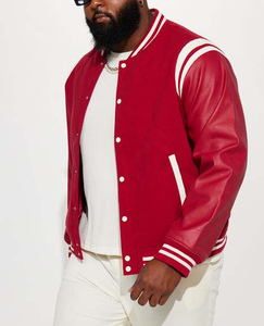 Chaqueta impermeable a la moda para hombre, de secado rápido, informal, personalizada, de lana, poliéster, diseño universitario, manga larga, de talla grande para invierno - Product Image 6