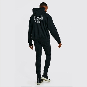 Sudadera con Capucha Extra Grande, Estilo Holgado, Bordado Desgastado Personalizado OEM para Hombre - Product Image 2