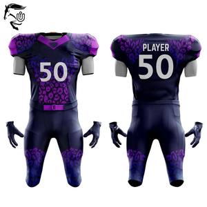 Camisetas de fútbol americano con estampado de logotipo personalizado superior 2025 | Conjunto completo para adultos | Uniformes de poliéster unisex OEM/ODM - Product Image 1