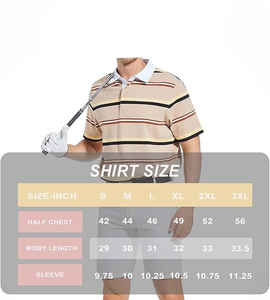 Golf personnalisé pour hommes pour polo 92% Polyester 8% Spandex Dry Fit Unisex Tops Solid Pattern Knitted - Product Image 2