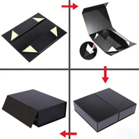 Caixa Dobrável com Fecho Magnético Personalizado, Laminação Fosca, Embalagem de Papel ECO de Luxo Pequena para Marca de Beleza e Cuidados com a Pele
