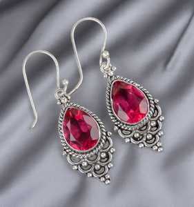 ต่างหูทัวร์มาลีนสีชมพู ชุบทอง เงินสเตอร์ลิง น่ารัก ทำด้วยมือ ของขวัญเครื่องประดับสำหรับผู้หญิง สง่างาม ไม่ซ้ำใคร สำหรับงานฉลองครบรอบ - Product Image 6