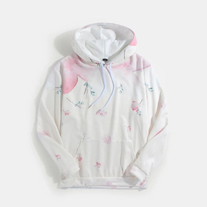 เสื้อฮู้ดผู้ชายผ้าฟลีซผ้าฝ้าย100% กันรอยยับโอเวอร์ไซส์ออกแบบโลโก้ได้ตามต้องการสำหรับฤดูหนาว - Product Image 1