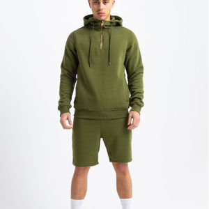 High Quality Men's <b>Hoodies</b> <b>Short</b> Set White Color Full <b>Sleeve</b> Cotton Casual Wear Men's <b>Hoodies</b> <b>Short</b> Set - Product Image 1