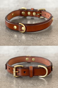 Collier de chien en cuir de formation en gros avec fonction de dégagement rapide collier de chien en cuir double pleine fleur - Product Image 4