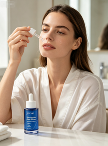 Sérum Éclat Peptidique Bleu Complexe Peptidique au Bakuchiol Anti-Âge Raffermissant Hydratant Essence Visage 30ml OEM ODM - Product Image 3