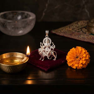 Élégant pendentif unisexe en argent pur, figurine de divinité, collier spirituel, cadeau culturel - Product Image 5