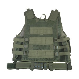 Chaleco Táctico Cross Draw - Verde Oliva, con Portacargador Compacto, Bolsillos Internos de Malla con Cierre, Camuflaje Personalizado - Product Image 2