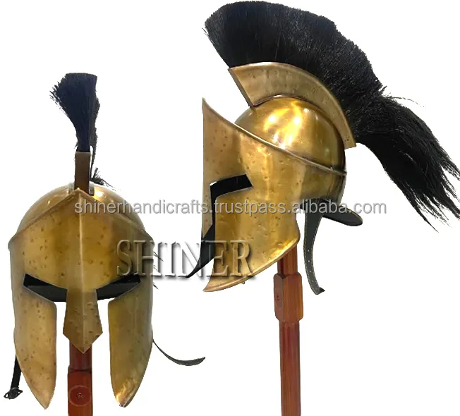 Griechischer Spartaner-Helm | mittelalterlicher Römer 300-Jahres-König Leonidas-Film-Helme Rüstung Erwachsene | Spartanischen Legionen-Helm