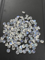 Opale bleue naturelle de haute qualité, taille brillant ronde, pierre précieuse lâche avec jeu de couleurs pour la fabrication de bijoux