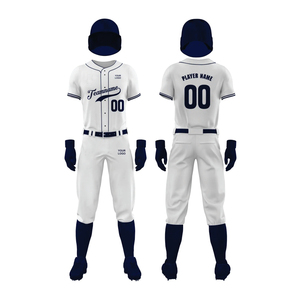 Nuevo diseño personalizado uniforme de béisbol de material alto con tela transpirable y tela de material de alta calidad - Product Image 4