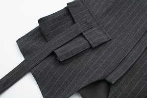 Femmes automne nouveau gilet dos nu Design poche décoré col licou haut - Product Image 6