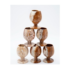 Royal designer marble drinking <b>glass</b> elegant handcrafted polished <b>tumbler</b> suitable for homes dining tables parties hotels - Product Image 5