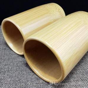 ถ้วยไม้ไผ่แบบเวียดนามเป็นมิตรต่อสิ่งแวดล้อม/ถ้วยเส้นใยไผ่แกะสลักโลโก้และบรรจุภัณฑ์แบบกำหนดเองเหมาะเป็นของขวัญปาร์ตี้ - Product Image 4