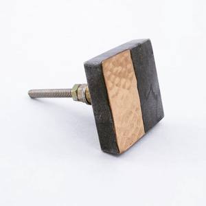 Perilla exclusiva de piedra de mármol en latón, manija de perilla de gabinete de puerta metálica y mármol de lujo de alta calidad, hecha en India por lametierartz - Product Image 4