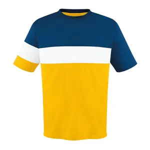 Camiseta de fútbol para hombre, uniforme de camiseta de fútbol con precio barato inmejorable, ropa deportiva de media manga estampada