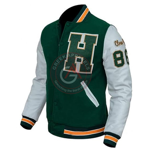 Chaquetas de equipo de béisbol deportivas hechas a medida con precio al por mayor, chaqueta universitaria para niños con letras, chaqueta estampada con logotipo personalizado - Product Image 2