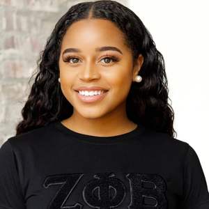 Solide Zeta Phi Beta Chenille Tee Bleu avec Lettres Grecques Brodées Sororité Vêtements Coton Collégiale Femmes Mode Chemise - Product Image 5