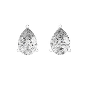 Pendientes de Diamantes en Forma de Lágrima de 3.5 CT VVS-VS EF CVD, Oro de 18KT, 14KT, 10KT y Plata 925, Diamantes Cultivados en Laboratorio, Rosa, Amarillo, Blanco - Product Image 1