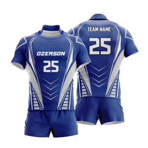 Sublimación personalizada Rugby Jersey y Short Set Completo para Hombres - Product Image 2