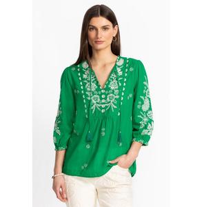 Gran oferta, blusa de algodón, tela suave transpirable, elegante bordado con detalles, ropa de oficina Vintage sin esfuerzo, respetuosa con el medio ambiente, ODM - Product Image 1