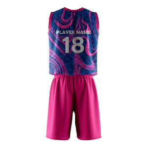 Uniforme de volley-ball de couleur personnalisée de haute qualité Matériau de qualité supérieure Conception imprimée Bon prix pour Style d'ensemble populaire - Product Image 2