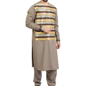 Robe Kuchi afghane fabriquée en matériau de haute qualité Belle robe Kuchi afghane au design brodé pour adultes Robes pour hommes - Product Image 5