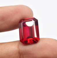 Pierres précieuses de laboratoire de taille rubis cultivées en laboratoire de toutes les tailles et formes sont disponibles Dureté 9 pierres précieuses rubis corindon pour bijoux (imitation)