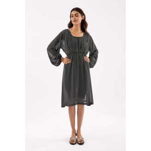 เดรสทรงเอไลน์ลายจุดผู้หญิง - Product Image 1