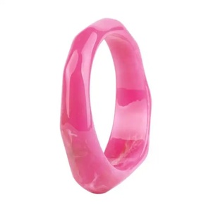 Premium Resin Bangle Design <b>Bracelets</b> Marbled Pattern Multi Color Acrylic Lucite Classic Style Unisex Jewelry Wedding with Woman - Product Image 5
