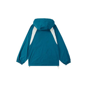 Chaqueta cortavientos de nailon con bloque de Color personalizado de alta calidad de secado rápido para gimnasio, ropa informal transpirable con cremallera de talla grande para verano - Product Image 4