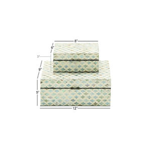 Joyero de forma personalizada de la más alta calidad Trabajo de incrustaciones de madera y hueso hecho a mano Disponible en diferentes tamaños Organizador de joyas - Product Image 2