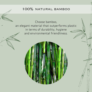 ชั้นวางสบู่ที่ใช้งานได้จริงทำจากไม้ไผ่ธรรมชาติสไตล์เรียบง่าย - Product Image 5