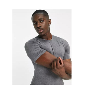 T-shirt basique en coton de haute qualité pour homme, uni, tissu doux et respirant, personnalisation de la marque - Product Image 3
