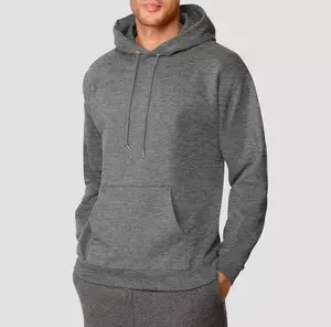 Sweat à capuche zippé pour hommes grande taille en gros 100% coton pull personnalisé avec impression et broderie de motifs 3D et logo personnalisé - Product Image 6