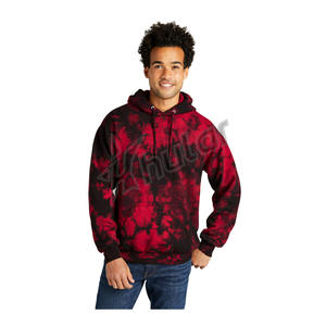 Sudadera con capucha de algodón de peso pesado personalizada para hombre, estampado lavado con ácido, estilo Vintage, técnicas bordadas con cuentas, Invierno teñido largo liso - Product Image 6