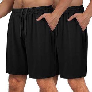 Premium Heavyweight Bodybuilding Hombres 100% Algodón Gym Fitness Sweat Shorts Invierno Fleece con bolsillos Patrón sólido Streetwear - Product Image 3