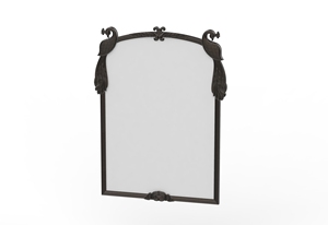 Ornate Metallic <b>Wall</b> <b>Mirror</b> Exquisite Design Features a Beautifully Detailed Metal Frame That Embellished with Intricate Pattern - Product Image 3
