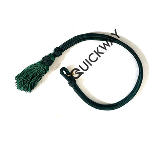 Bishop Pectoral Tassel Cord Cincture Custom Dark Green Altar Server Tassel Cincture Mejor venta Sólido Decorativo Ceremonial - Product Image 1