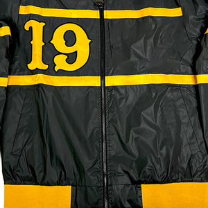 เสื้อแจ็คเก็ตบอมเบอร์แบบสะท้อนแสง 3M สีดำ แบบกลับด้านได้ สำหรับกลุ่มพี่น้องนักศึกษากรีก  แบบ unisex  ซิปด้านหน้า กันน้ำ สไตล์สตรีทแวร์ - Product Image 6